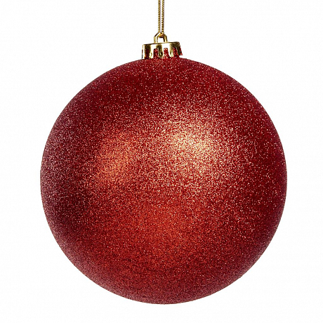 Елочное украшение " Шар" цвет красный